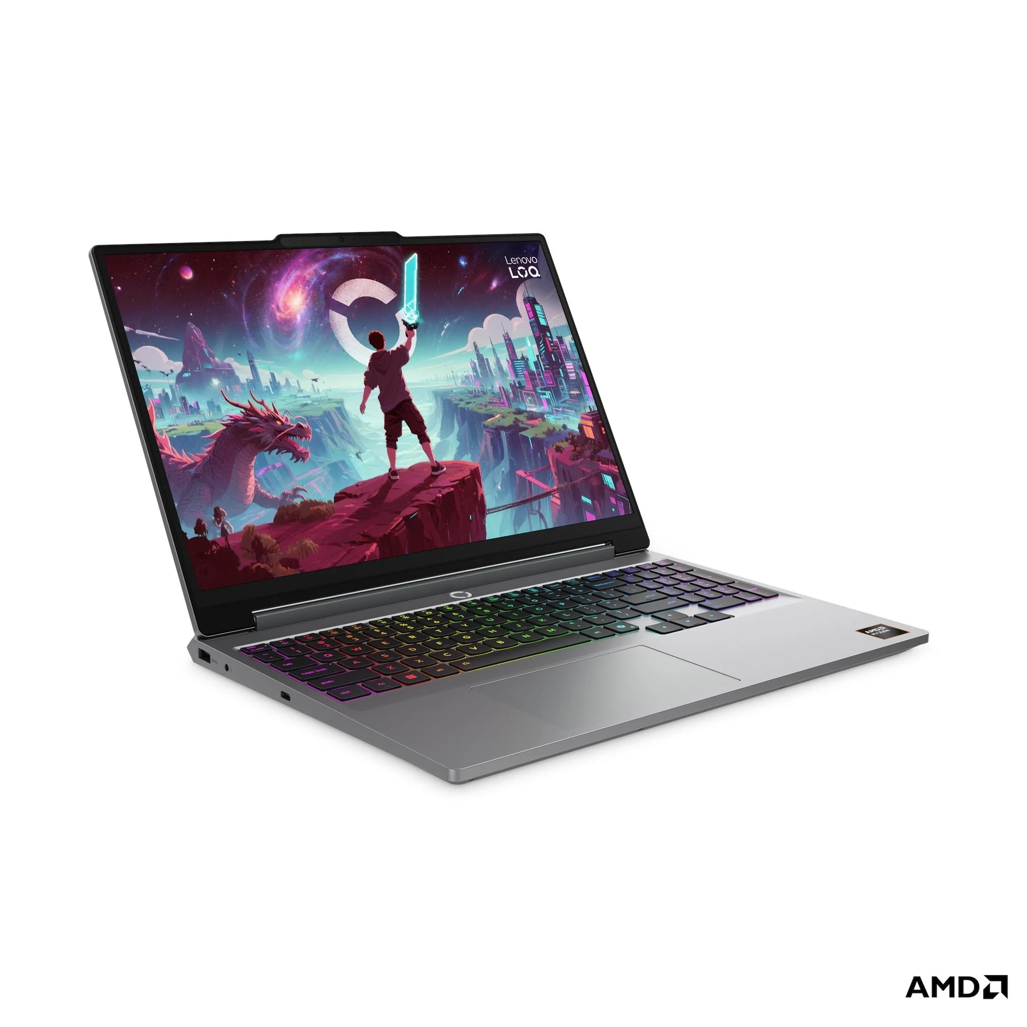Lenovo LOQ 15AHP11 83TN0016PH Gaming Laptop (Luna Grey) | 15.3" WUXGA (1920x1200) IPS 165Hz | Ryzen 7 250 | 16GB RAM | 512GB SSD | RTX 5050 | Windows 11 Home | MS Office Home 2024 + Lenovo IdeaPad Gaming Modern Backpack - Image 3
