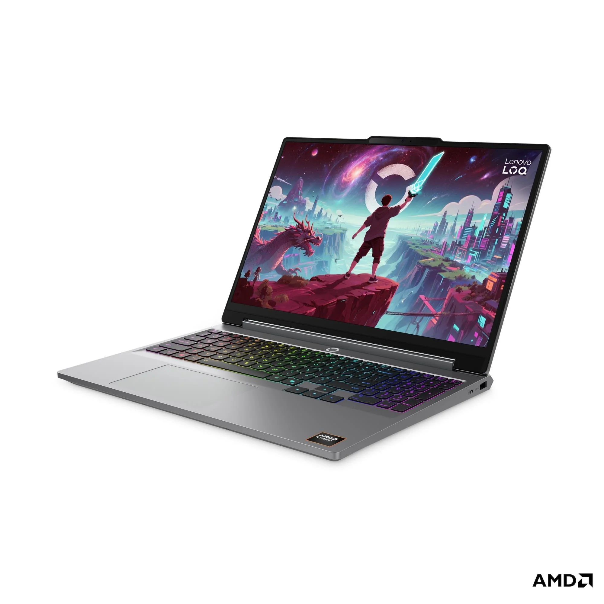 Lenovo LOQ 15AHP11 83TN0016PH Gaming Laptop (Luna Grey) | 15.3" WUXGA (1920x1200) IPS 165Hz | Ryzen 7 250 | 16GB RAM | 512GB SSD | RTX 5050 | Windows 11 Home | MS Office Home 2024 + Lenovo IdeaPad Gaming Modern Backpack - Image 4