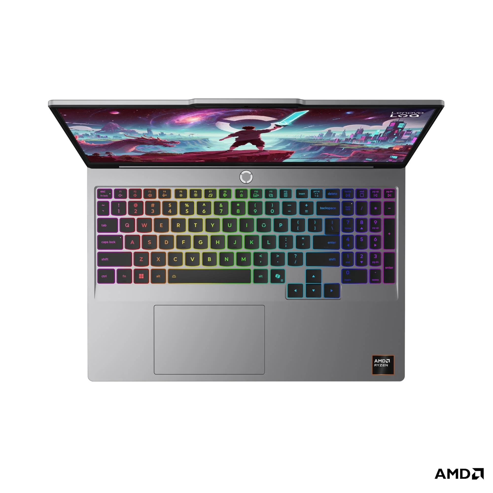 Lenovo LOQ 15AHP11 83TN0016PH Gaming Laptop (Luna Grey) | 15.3" WUXGA (1920x1200) IPS 165Hz | Ryzen 7 250 | 16GB RAM | 512GB SSD | RTX 5050 | Windows 11 Home | MS Office Home 2024 + Lenovo IdeaPad Gaming Modern Backpack - Image 5