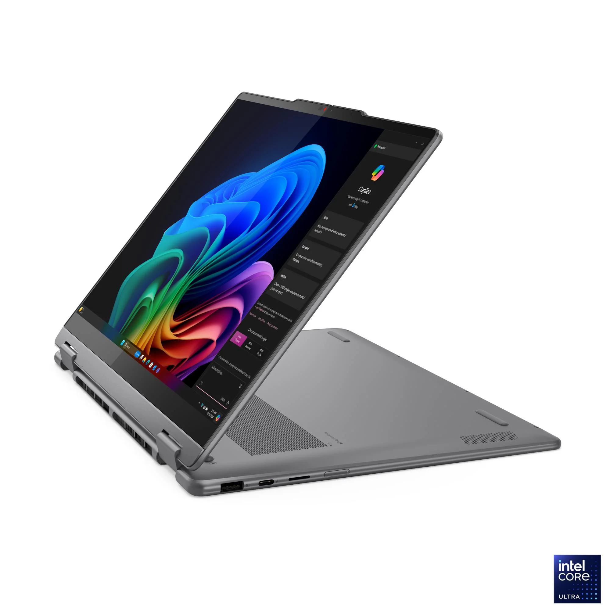 Lenovo Yoga 7 2-in-1 14ILL10 83JQ00DJPH Copilot+ PC Laptop (Luna Grey) | 14" WUXGA (1920x1200) OLED Touch | Core Ultra 5 | 16GB RAM | 1TB SSD | Intel Arc | Win11 Home | MS Office Home 2024 + MS 365 Basic+ Mouse+ Sleeve+ Pen+ A4Tech Fstyler Numeric Keypad - Image 12