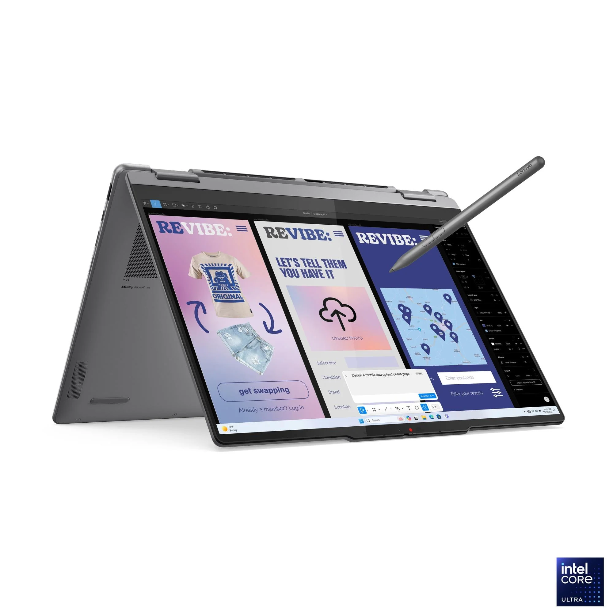 Lenovo Yoga 7 2-in-1 14ILL10 83JQ00DJPH Copilot+ PC Laptop (Luna Grey) | 14" WUXGA (1920x1200) OLED Touch | Core Ultra 5 | 16GB RAM | 1TB SSD | Intel Arc | Win11 Home | MS Office Home 2024 + MS 365 Basic+ Mouse+ Sleeve+ Pen+ A4Tech Fstyler Numeric Keypad - Image 2