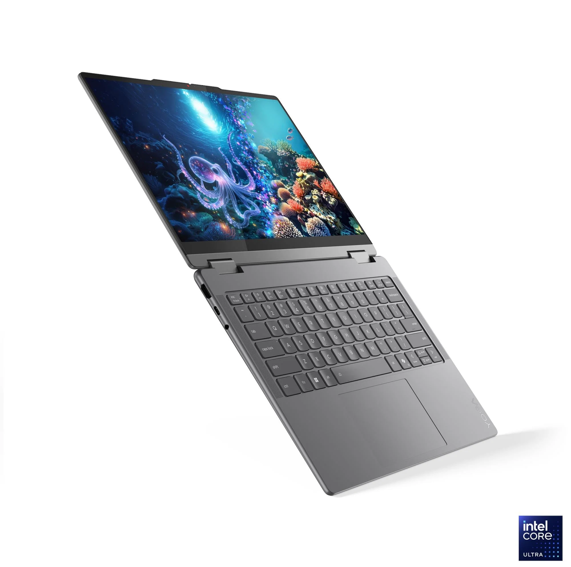 Lenovo Yoga 7 2-in-1 14ILL10 83JQ00DJPH Copilot+ PC Laptop (Luna Grey) | 14" WUXGA (1920x1200) OLED Touch | Core Ultra 5 | 16GB RAM | 1TB SSD | Intel Arc | Win11 Home | MS Office Home 2024 + MS 365 Basic+ Mouse+ Sleeve+ Pen+ A4Tech Fstyler Numeric Keypad - Image 6