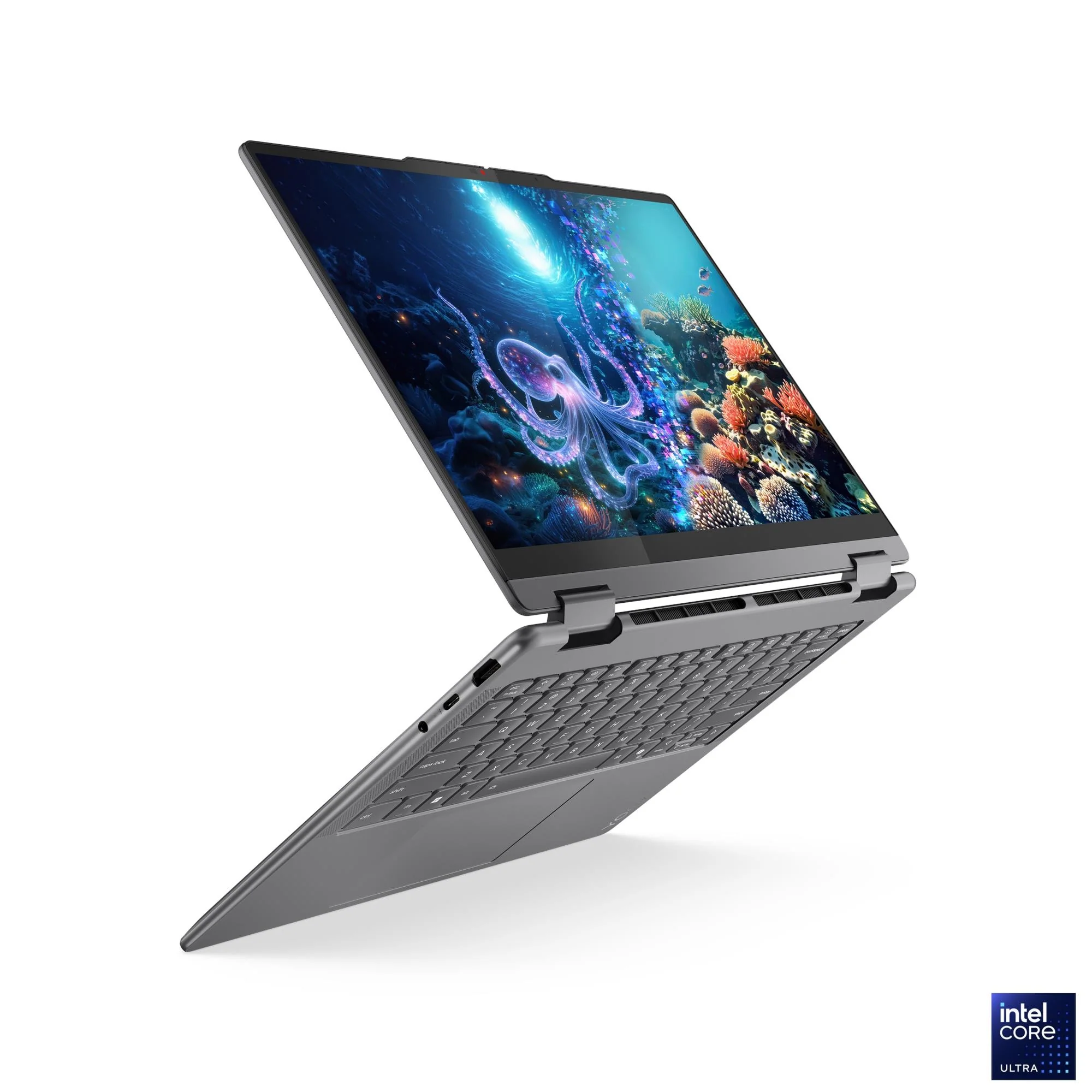 Lenovo Yoga 7 2-in-1 14ILL10 83JQ00DJPH Copilot+ PC Laptop (Luna Grey) | 14" WUXGA (1920x1200) OLED Touch | Core Ultra 5 | 16GB RAM | 1TB SSD | Intel Arc | Win11 Home | MS Office Home 2024 + MS 365 Basic+ Mouse+ Sleeve+ Pen+ A4Tech Fstyler Numeric Keypad - Image 7