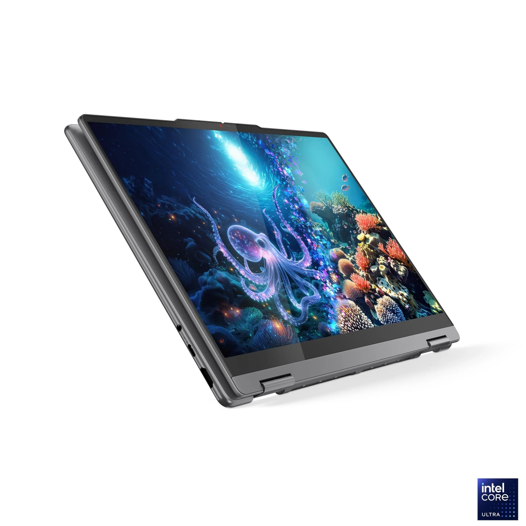 Lenovo Yoga 7 2-in-1 14ILL10 83JQ00DJPH Copilot+ PC Laptop (Luna Grey) | 14" WUXGA (1920x1200) OLED Touch | Core Ultra 5 | 16GB RAM | 1TB SSD | Intel Arc | Win11 Home | MS Office Home 2024 + MS 365 Basic+ Mouse+ Sleeve+ Pen+ A4Tech Fstyler Numeric Keypad - Image 9
