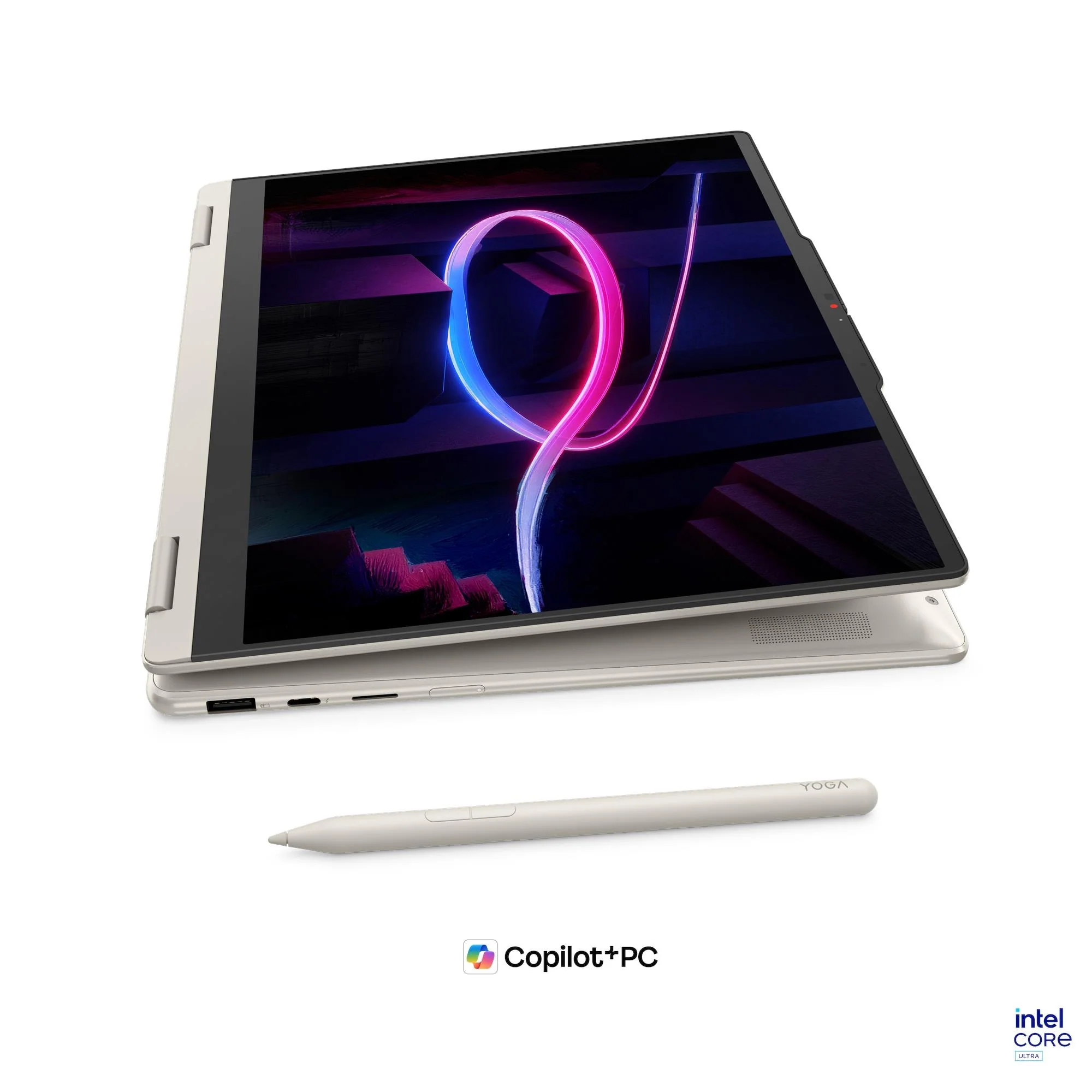Lenovo Yoga 7 2-in-1 14IPH11 83TC002CPH Copilot+ PC Laptop (Seashell) | 14" WUXGA (1920x1200) OLED | Core Ultra 7 355 | 32GB RAM | 1TB SSD | Integrated Intel Graphics | Win 11 Home | MS Office Home 2024 + MS 365 Basic + Yoga Pen Gen2 w/ Case + Tote Sleeve - Image 9