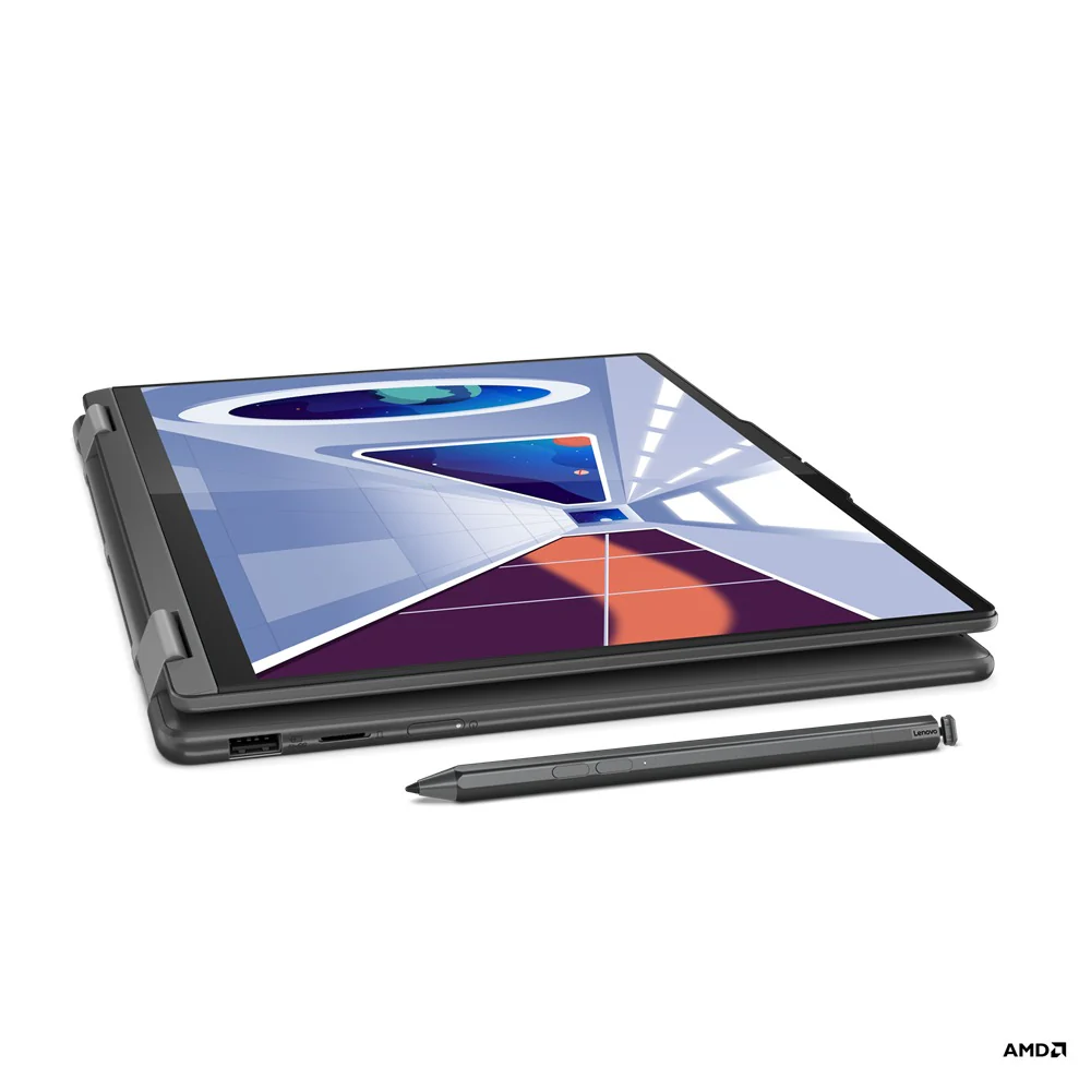 Lenovo Yoga 7 82YM0030PH Laptop (Storm Grey) | 14" WUXGA (1920x1200) OLED 10-Point Multi-Touch|  Ryzen 5 7535U | 16GB RAM |  512GB SSD | AMD Radeon 660M | Windows 11 Home| MS Office Home & Student 2021 | Yoga Sleeve - Image 2