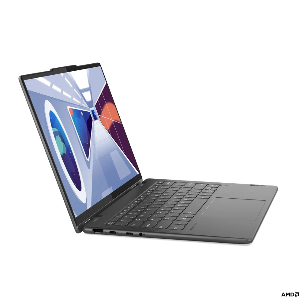 Lenovo Yoga 7 82YM0030PH Laptop (Storm Grey) | 14" WUXGA (1920x1200) OLED 10-Point Multi-Touch|  Ryzen 5 7535U | 16GB RAM |  512GB SSD | AMD Radeon 660M | Windows 11 Home| MS Office Home & Student 2021 | Yoga Sleeve - Image 3