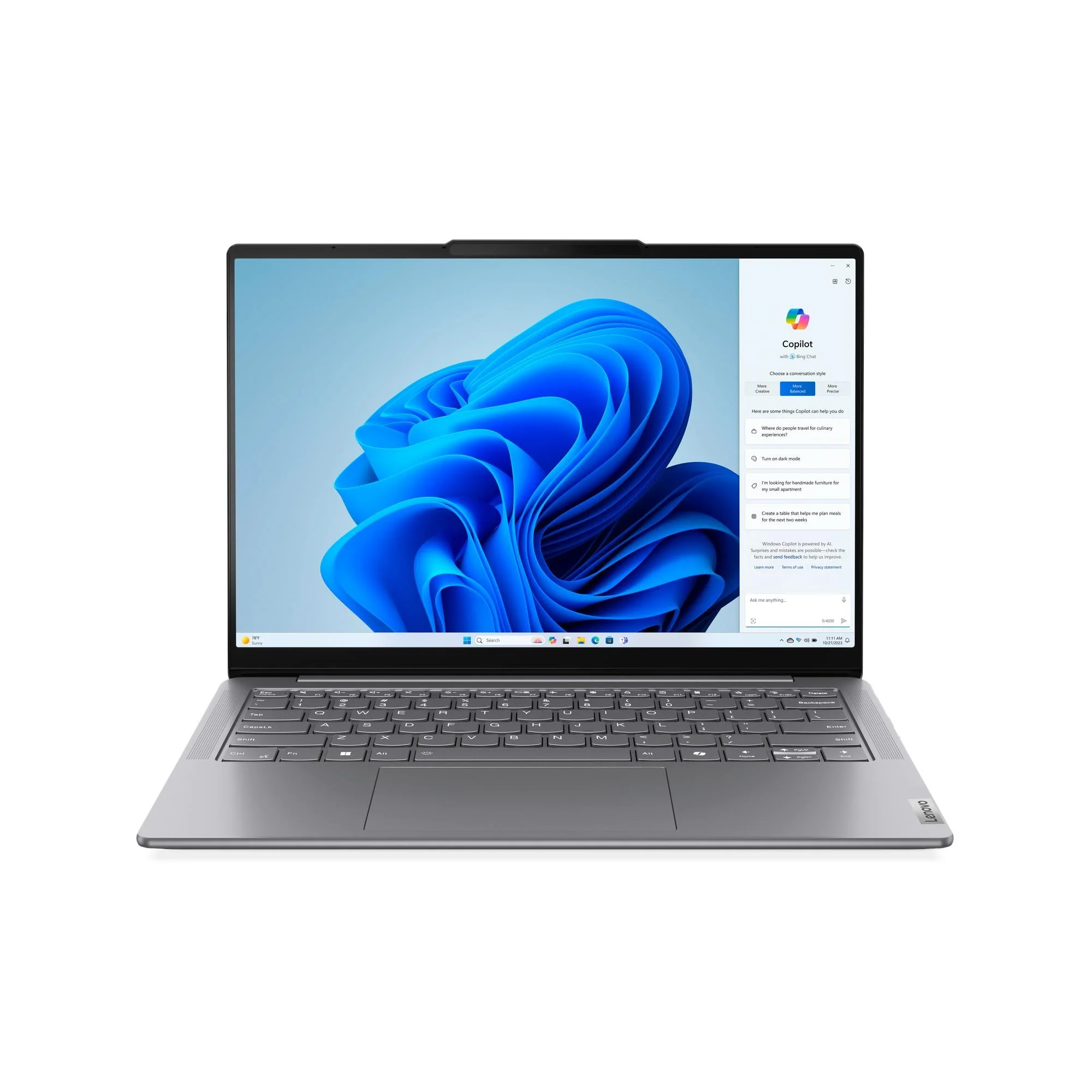 Lenovo Yoga Slim 7 14IMH9 83CV008NPH Laptop (Luna Grey) | 14" WUXGA (1920x1200) OLED | Core Ultra 5 125H | 16GB RAM | 1TB SSD | Intel Arc Graphics | Win 11 Home | MS Office Home 2024 + MS 365 Basic + Yoga Sleeve + A4Tech FK13M Fstyler Sleek Numeric Keypad - Image 3