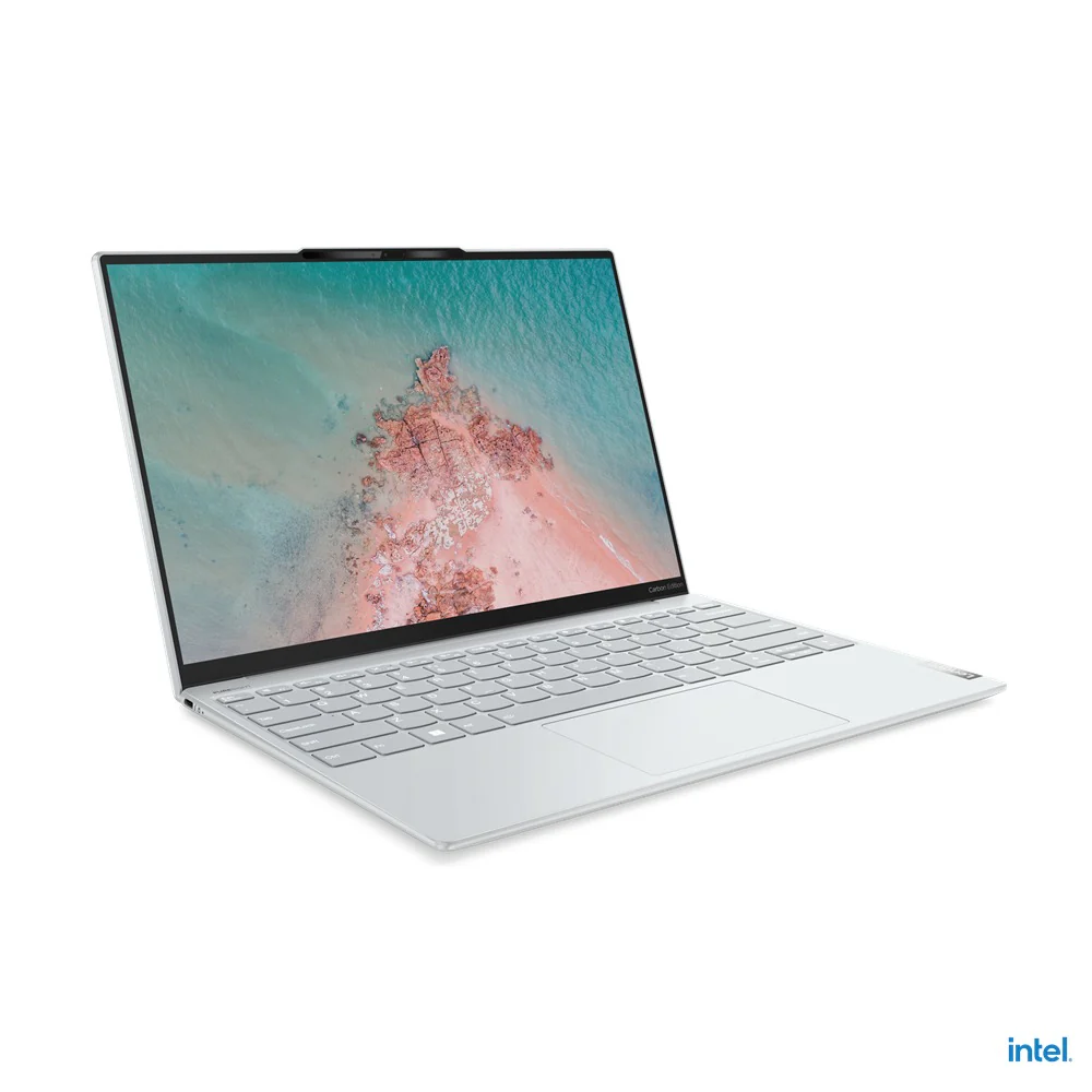 Lenovo Yoga Slim 7 Carbon 13IAP7 82U9001QPH Laptop (Moon White) | 13.3" 2.5K (2560x1600) | i5-1240P | 8GB RAM | 512GB SSD | Intel Iris Xe Graphics | Windows 11 Home | MS Office Home & Student 2021 | Yoga Sleeve - Image 2