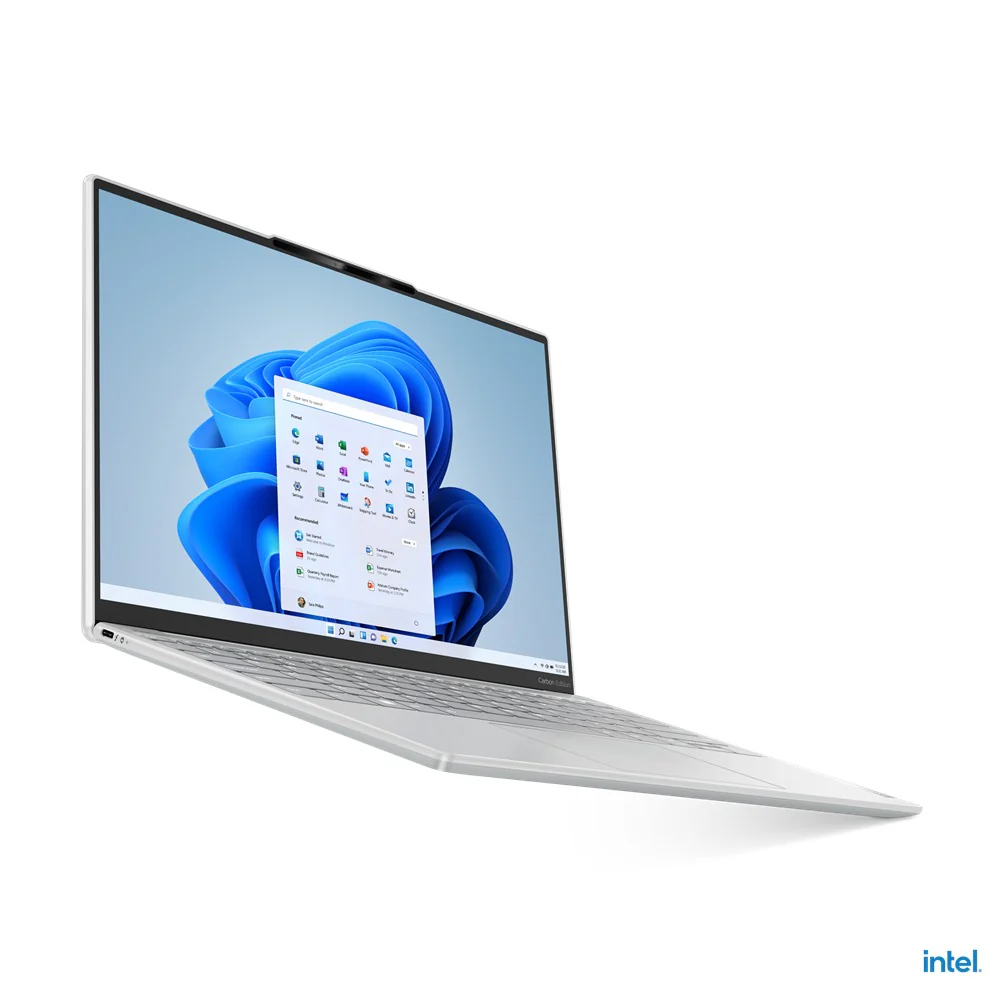 Lenovo Yoga Slim 7 Carbon 13IAP7 82U9001QPH Laptop (Moon White) | 13.3" 2.5K (2560x1600) | i5-1240P | 8GB RAM | 512GB SSD | Intel Iris Xe Graphics | Windows 11 Home | MS Office Home & Student 2021 | Yoga Sleeve - Image 4