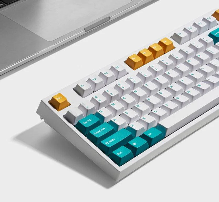 Leopold FC750RBT 87 Keys High-End Mechanical Bluetooth Keyboard (Milk Turquoise) (Blue Switch) (FC750RBTC/EMTPD(Y)) - Image 7