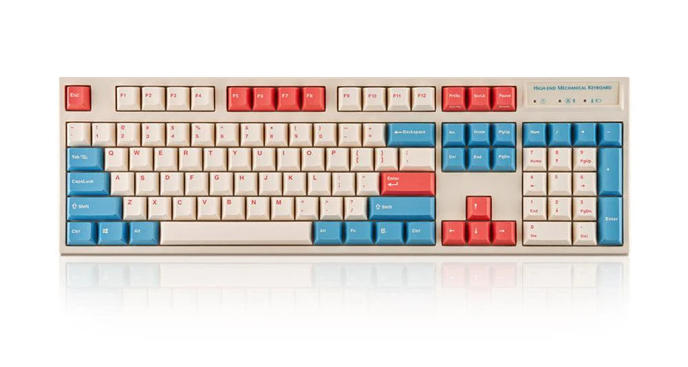 Leopold FC900RBT 104 Keys High-End Mechanical Bluetooth Keyboard (Coral Blue) (Brown Switch) (FC900RBTN/ERBPD(W)) - Image 2