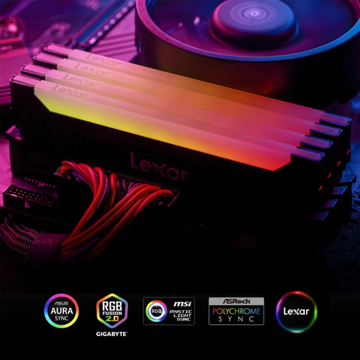 Lexar Hades 8GB DDR4 3200MHz RGB CL16 Support Intel XMP 2.0 & AMD Ryzen Gaming Desktop Memory (LD4BU008G-R3200GSLH) - Image 7