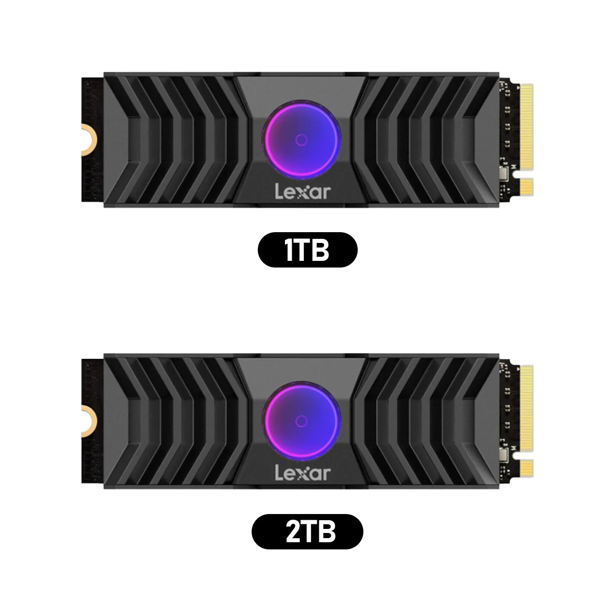 Lexar NM1090 with Heatsink M.2 2280 12000MB/s Read PCIe Gen5x4 NVMe SSD (1TB, 2TB) (LNM1090001T-RNANG, LNM1090002T-RNANG)