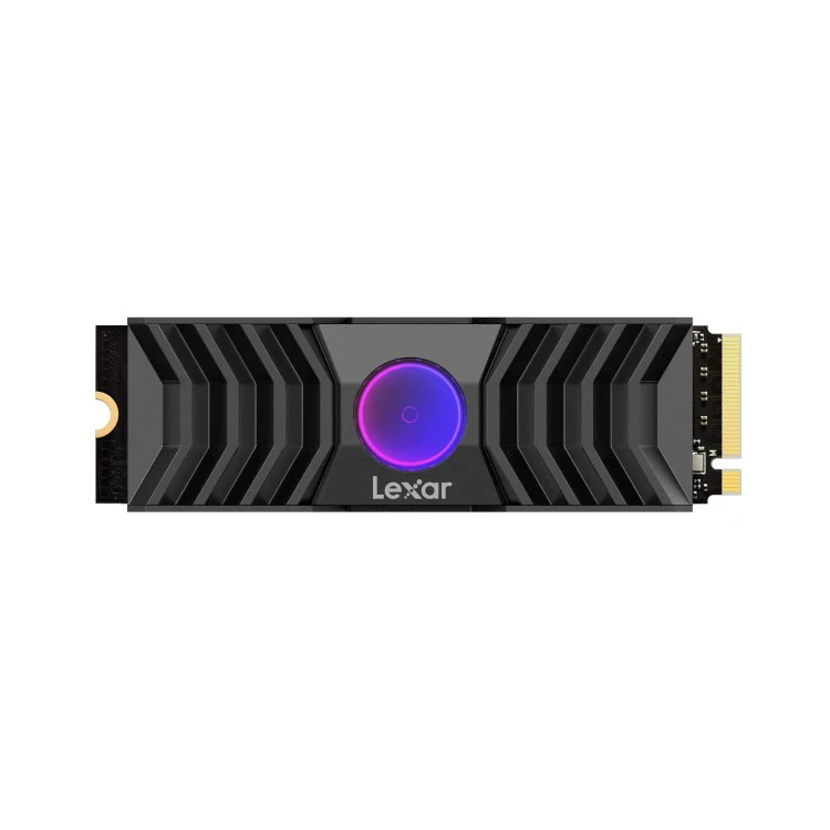 Lexar NM1090 with Heatsink M.2 2280 12000MB/s Read PCIe Gen5x4 NVMe SSD (1TB, 2TB) (LNM1090001T-RNANG, LNM1090002T-RNANG) - Image 2