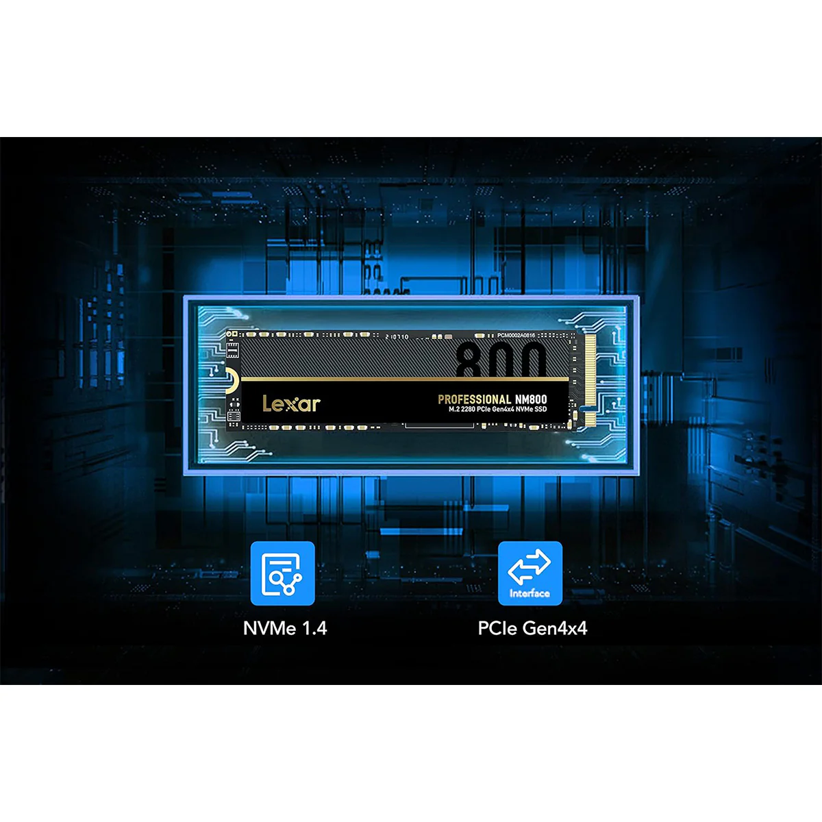 Lexar NM800 M.2 2280 7000MB/s Read PCIe Gen4x4 NVMe SSD (512GB, 1TB) (LNM800X512G-RNNNG, LNM800X001T-RNNNG) - Image 7