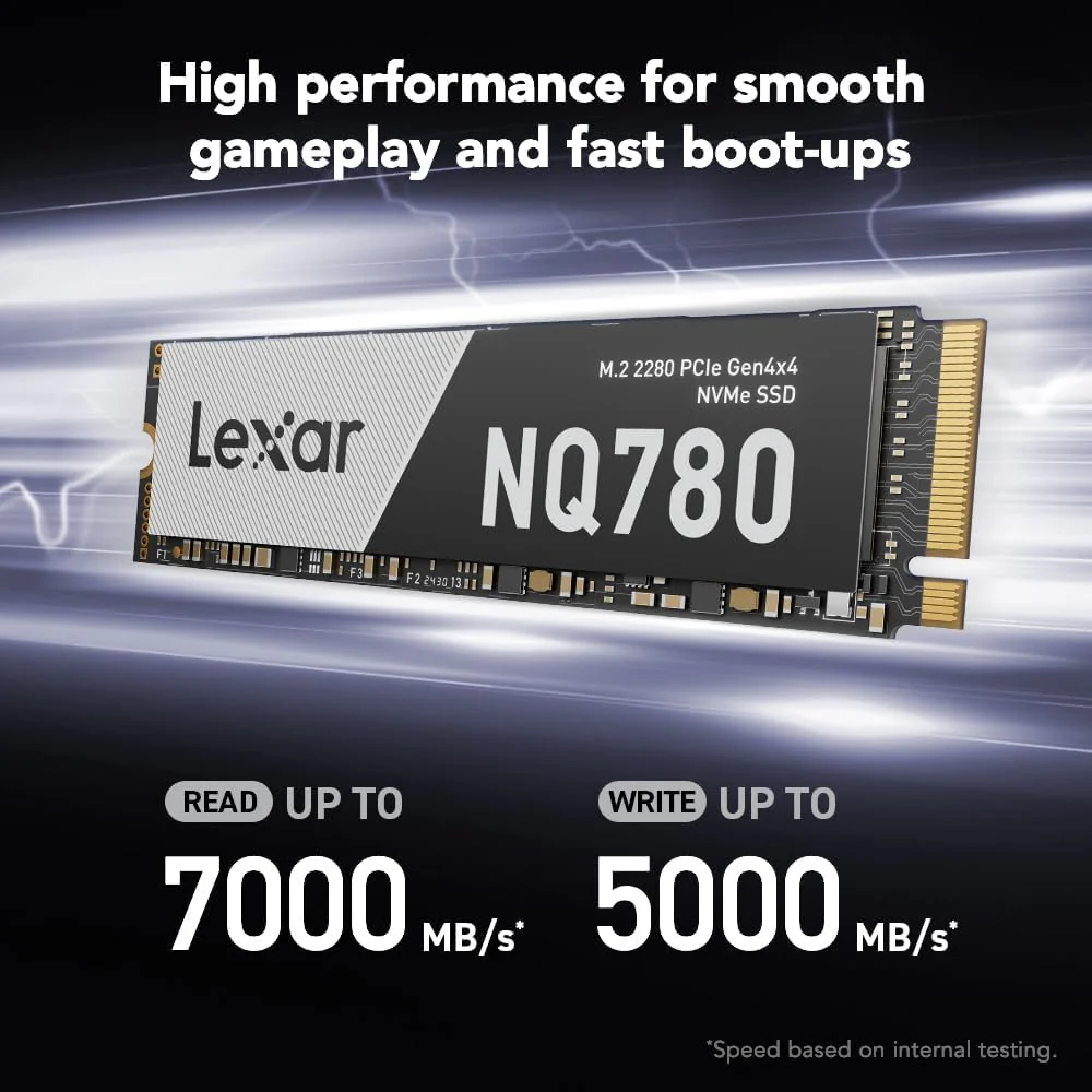 Lexar NQ780 2TB M.2 2280 7000MB/s Read PCIe Gen4x4 NVMe SSD (LNQ780X002T-RNNNG) - Image 3
