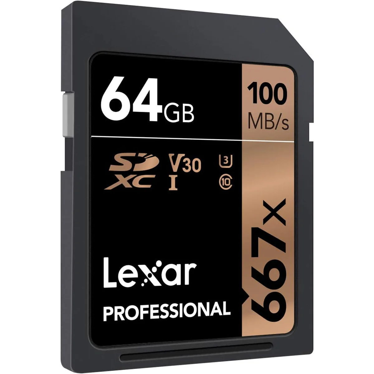 Lexar Professional 667x 64GB SDXC UHS-I C10 U3 V30 100MB/s Read SD Card (LSD0667064G-BNNNG) - Image 2