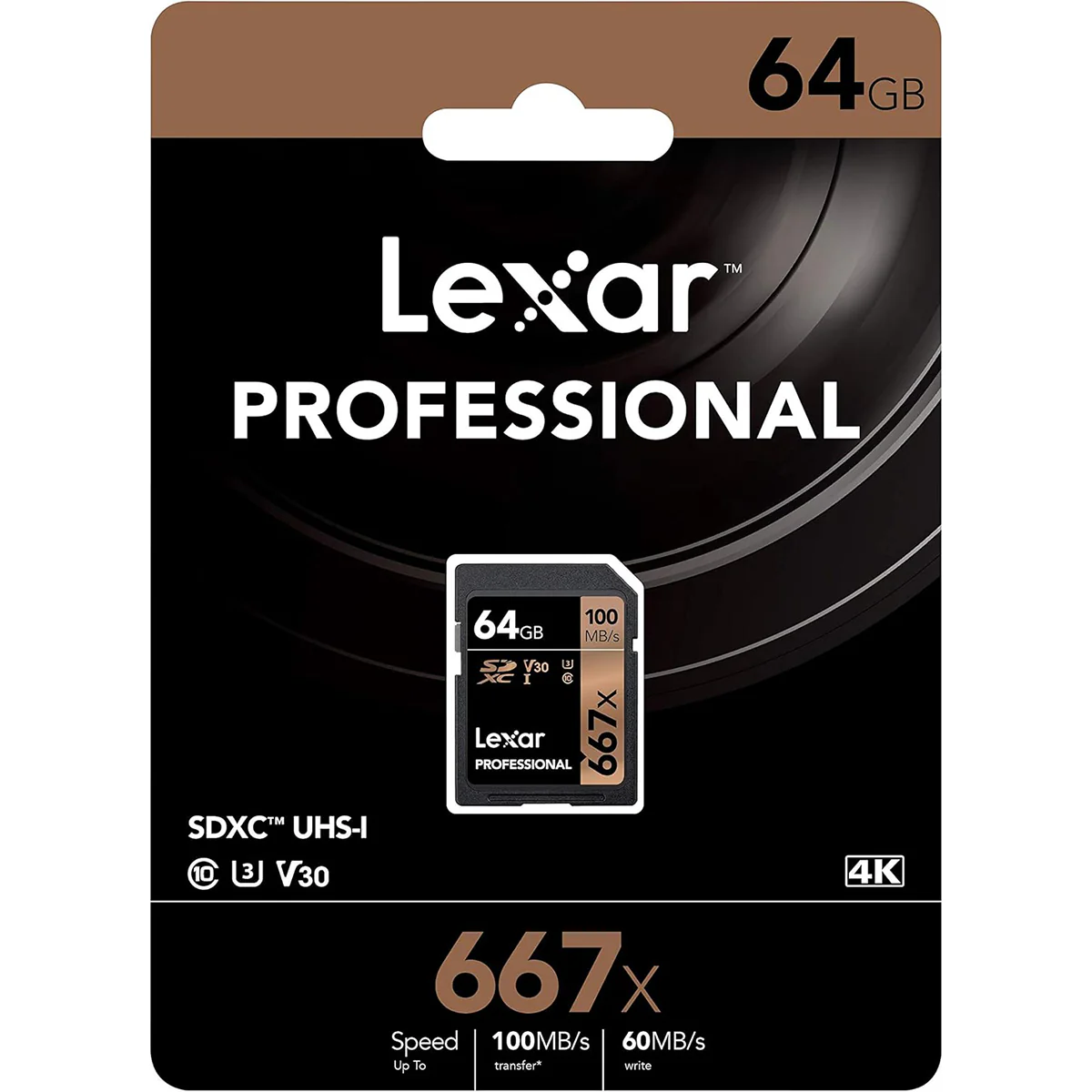 Lexar Professional 667x 64GB SDXC UHS-I C10 U3 V30 100MB/s Read SD Card (LSD0667064G-BNNNG) - Image 3
