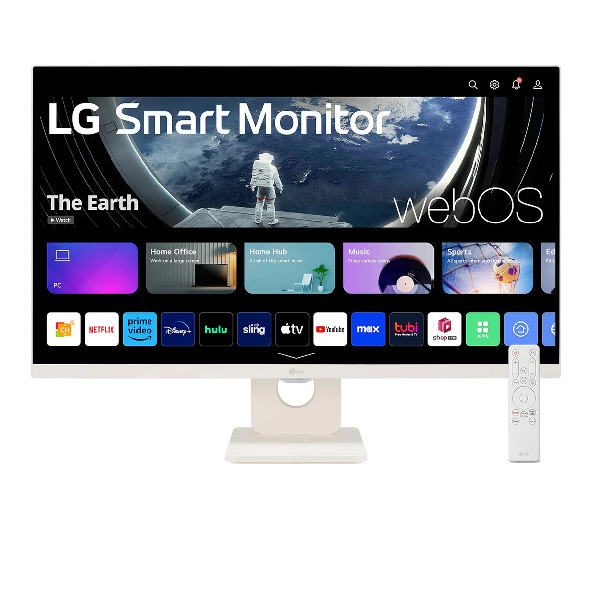 LG 27U511SA-W 27" FHD (1920x1080) 100Hz 5ms GTG IPS Smart Monitor with webOS Tilt Adjustment