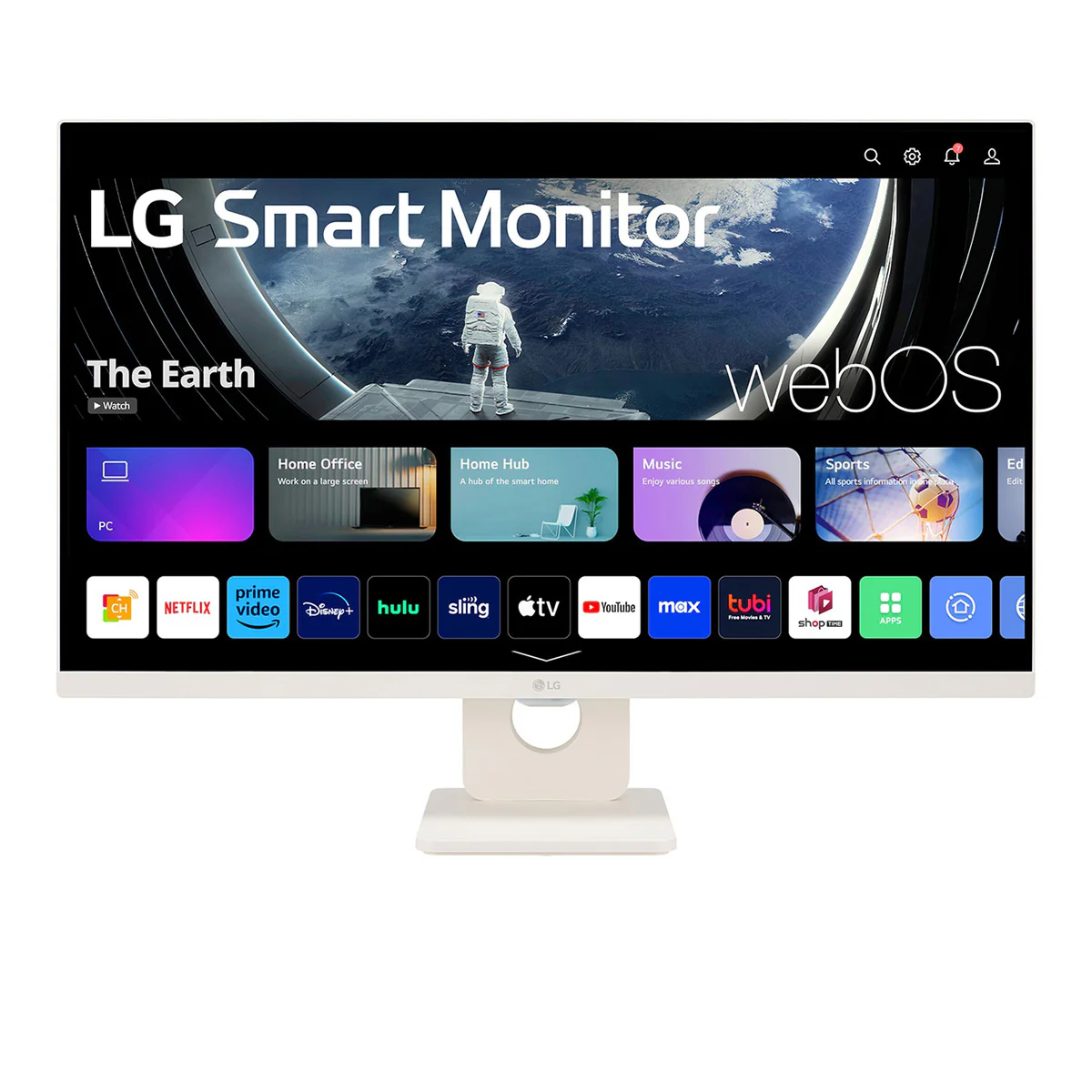 LG 27U511SA-W 27" FHD (1920x1080) 100Hz 5ms GTG IPS Smart Monitor with webOS Tilt Adjustment - Image 2