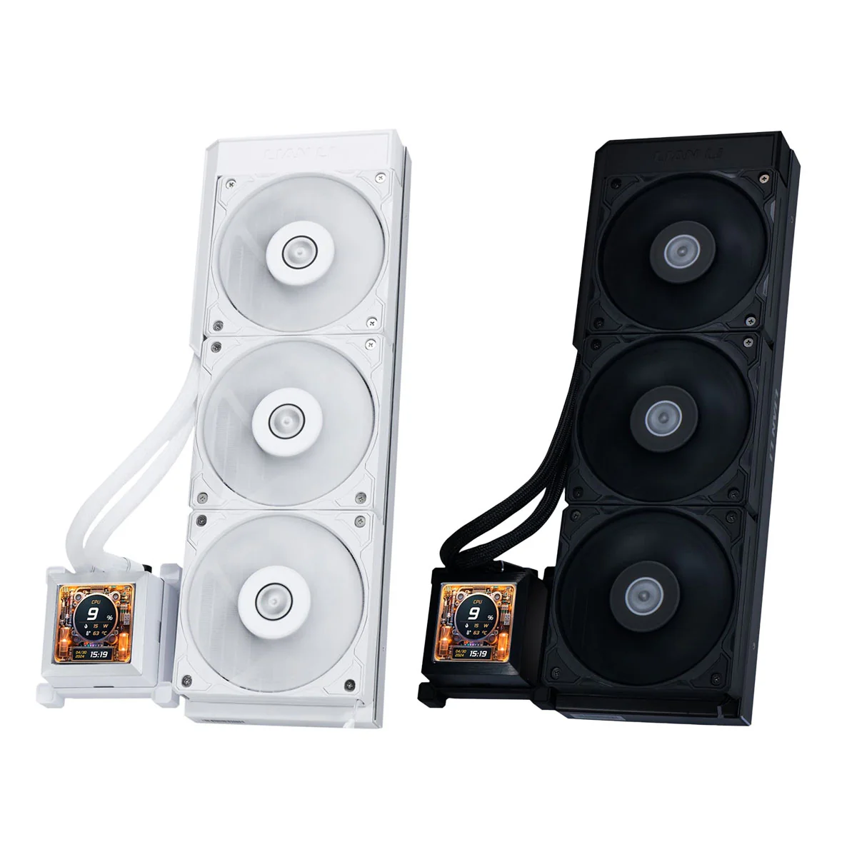 Lian Li Hydroshift LCD 360S AIO Liquid Cooler (Black, White)