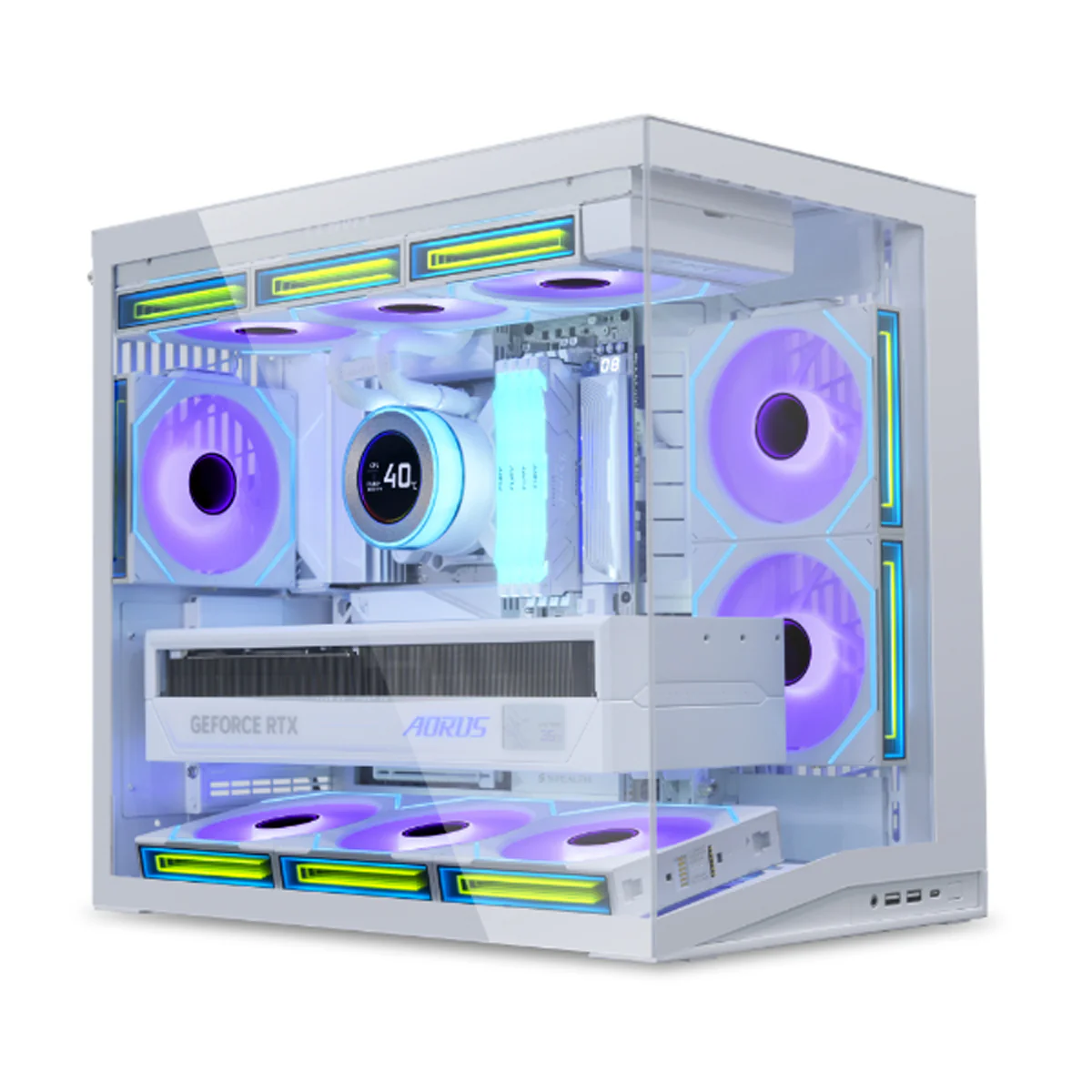 Lian Li O11 Dynamic Mini V2 ATX / Micro-ATX / Mini-ITX PC Case (Black, White) - Image 7