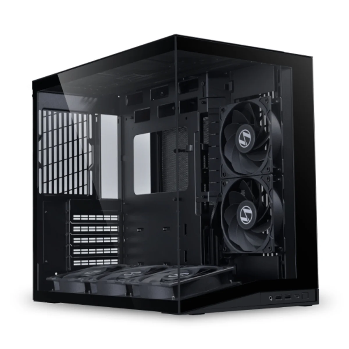 Lian Li O11 Dynamic Mini V2 Flow ATX / Micro-ATX / Mini-ITX PC Case (Black, White) - Image 2