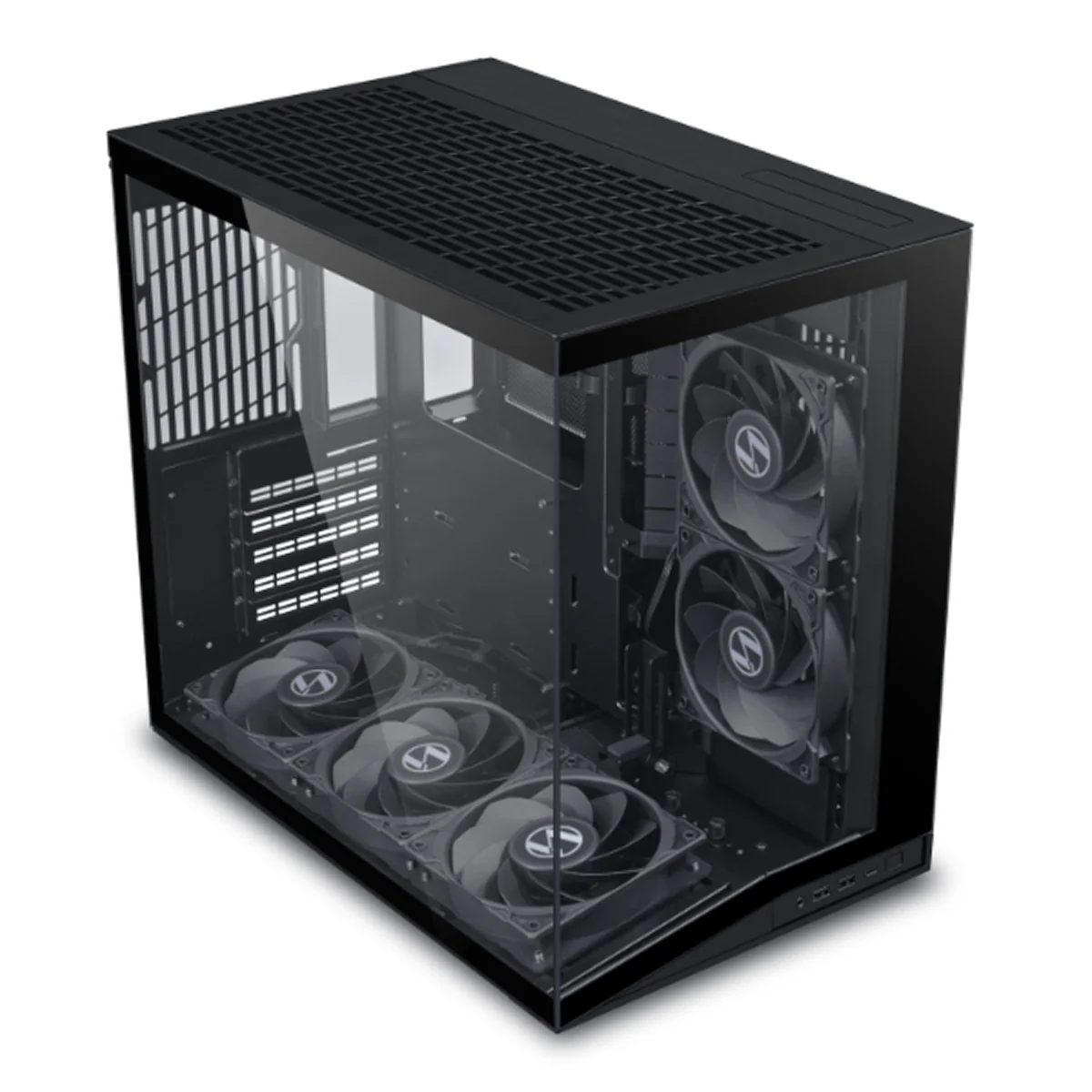 Lian Li O11 Dynamic Mini V2 Flow ATX / Micro-ATX / Mini-ITX PC Case (Black, White) - Image 3