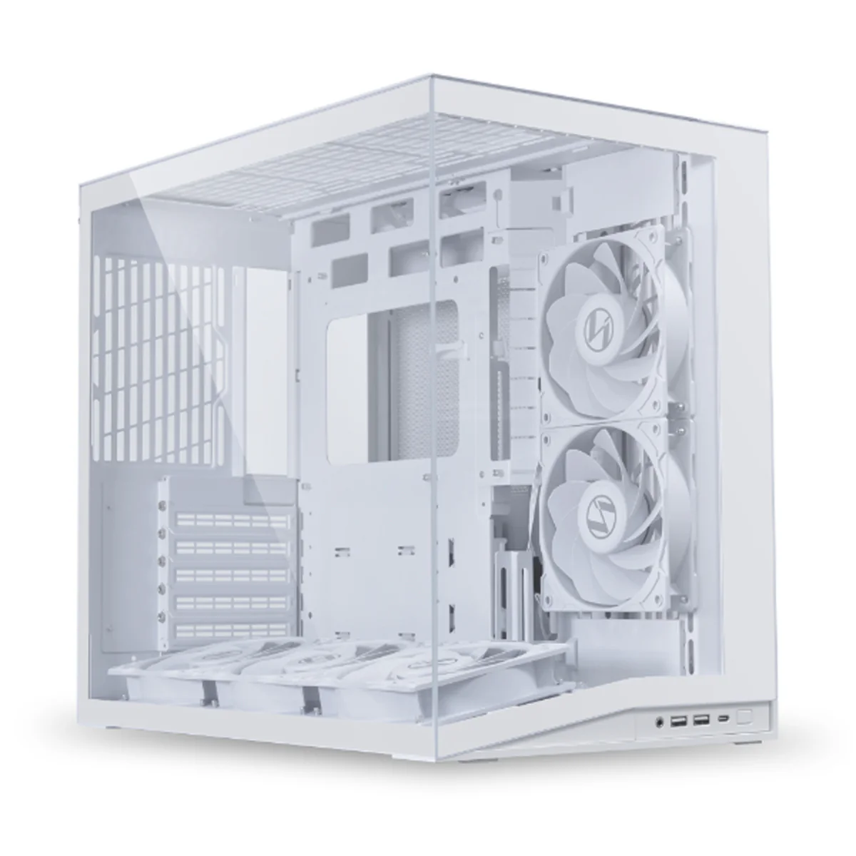Lian Li O11 Dynamic Mini V2 Flow ATX / Micro-ATX / Mini-ITX PC Case (Black, White) - Image 5