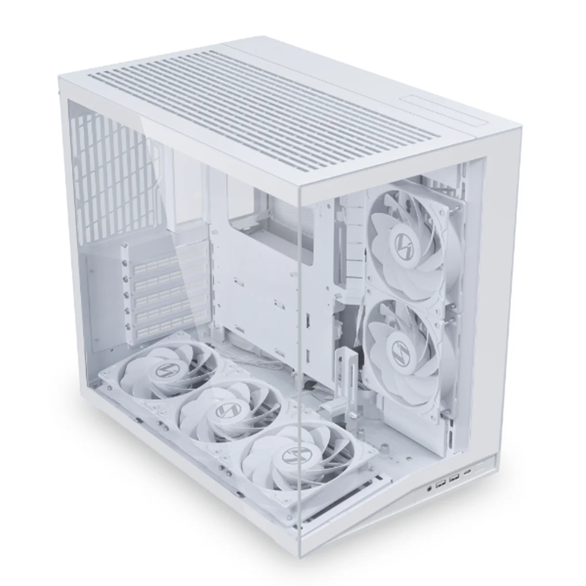 Lian Li O11 Dynamic Mini V2 Flow ATX / Micro-ATX / Mini-ITX PC Case (Black, White) - Image 6