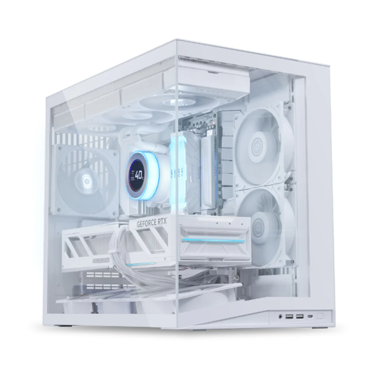 Lian Li O11 Dynamic Mini V2 Flow ATX / Micro-ATX / Mini-ITX PC Case (Black, White) - Image 7