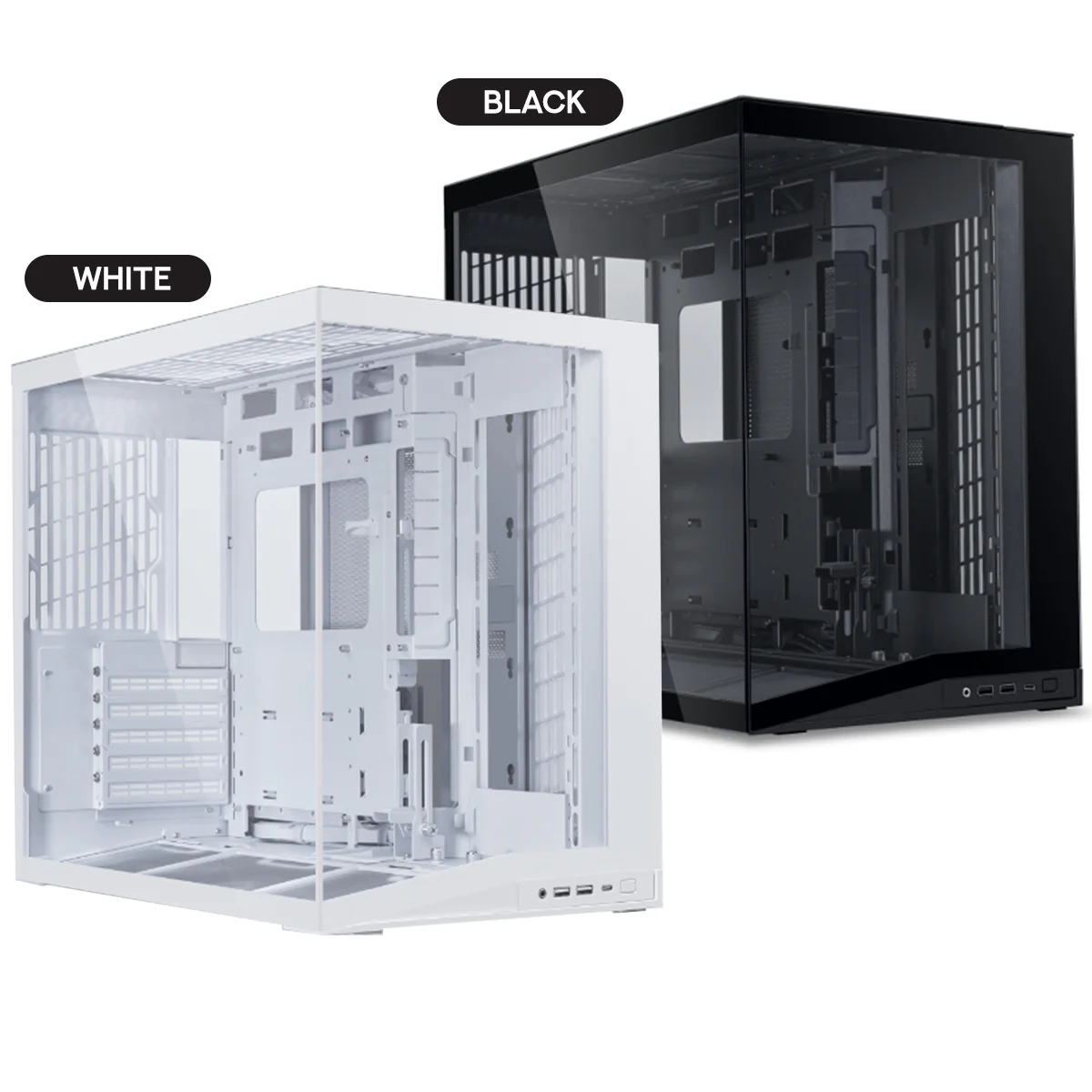 Lian Li O11 Dynamic Mini V2 Flow ATX / Micro-ATX / Mini-ITX PC Case (Black, White) - Image 8