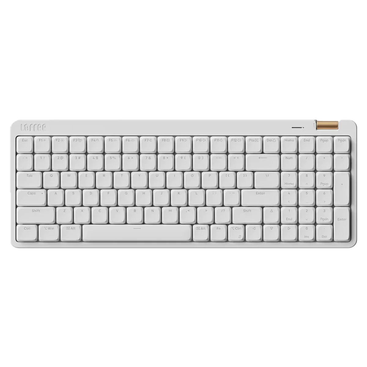 Lofree Flow Lite 100 Keys Triple Mode Low Profile Mechanical Keyboard (White) - Image 2