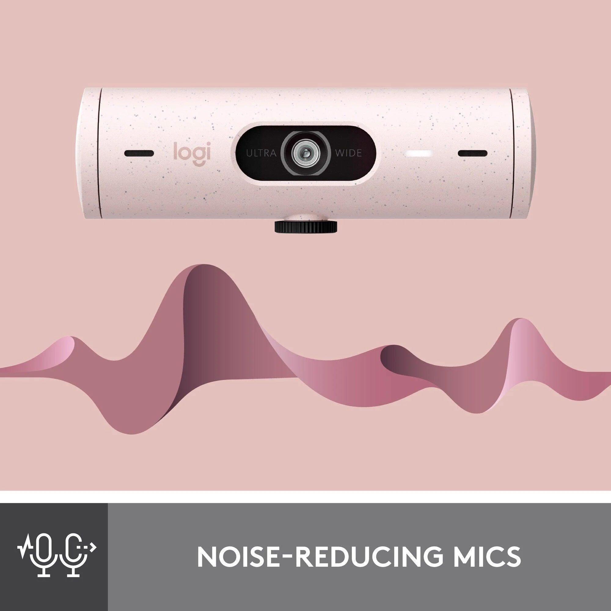 Logitech Brio 500 Full HD Webcam With HDR (Rose) - Image 4