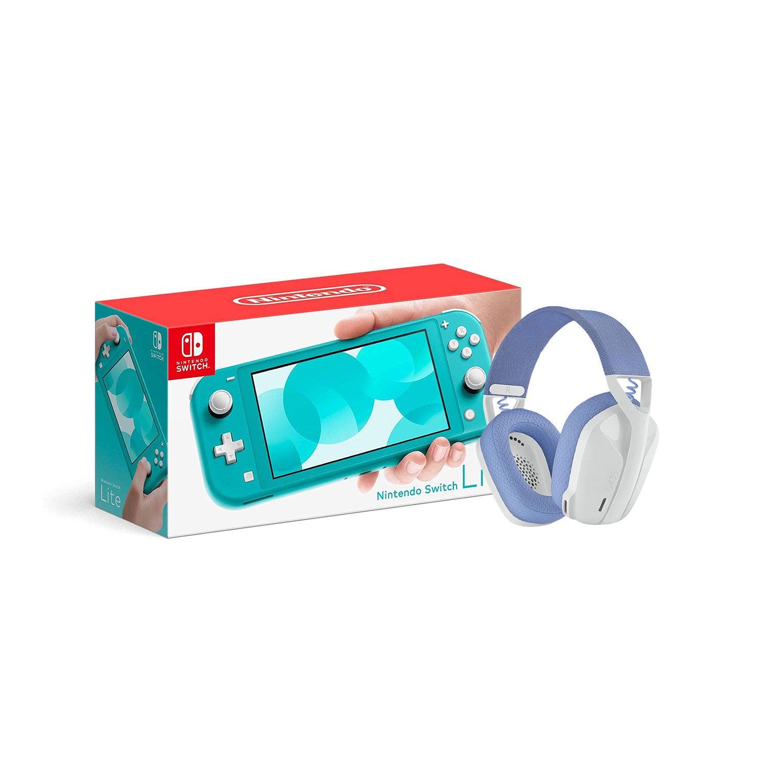 LOGITECH G435 LIGHTSPEED WIRELESS GAMING HEADSET (WHITE) + NINTENDO SWITCH CONSOLE (Lite, Refresh, OLED)