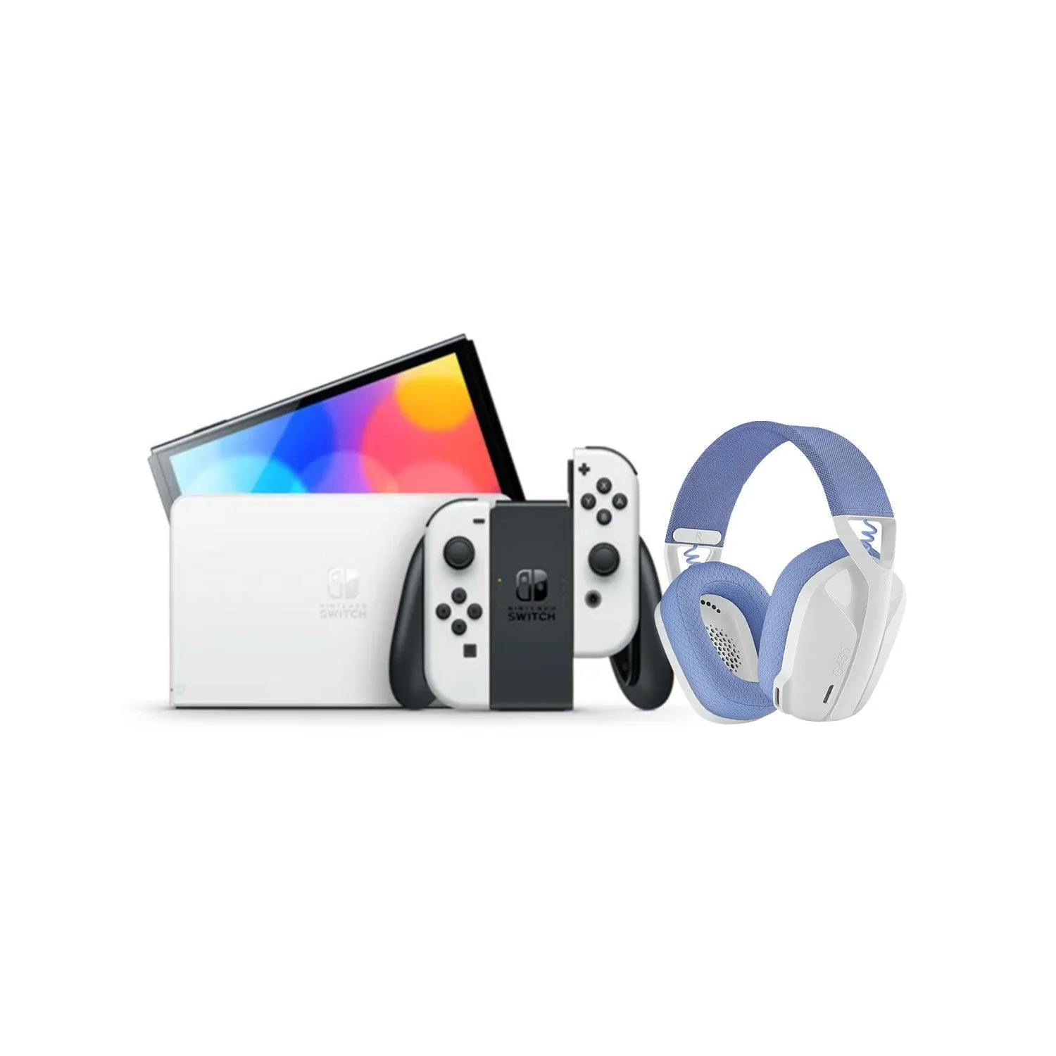 LOGITECH G435 LIGHTSPEED WIRELESS GAMING HEADSET (WHITE) + NINTENDO SWITCH CONSOLE (Lite, Refresh, OLED) - Image 8