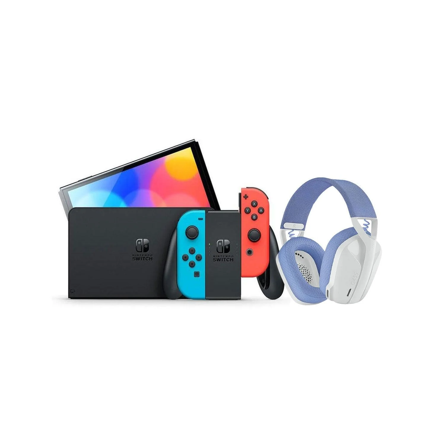 LOGITECH G435 LIGHTSPEED WIRELESS GAMING HEADSET (WHITE) + NINTENDO SWITCH CONSOLE (Lite, Refresh, OLED) - Image 9