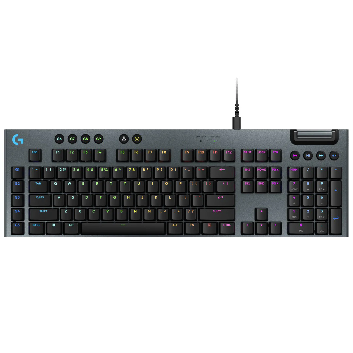 Logitech G915X Low-Profile Wired Gaming Keyboard (Black) (920-012944) - Image 2