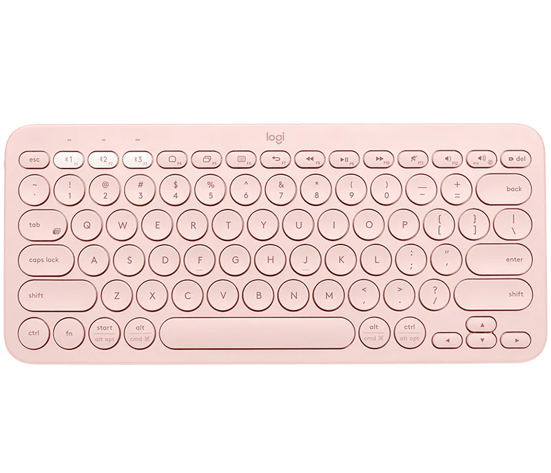 Logitech K380 Multi-Device Bluetooth Keyboard (Rose) - Image 5