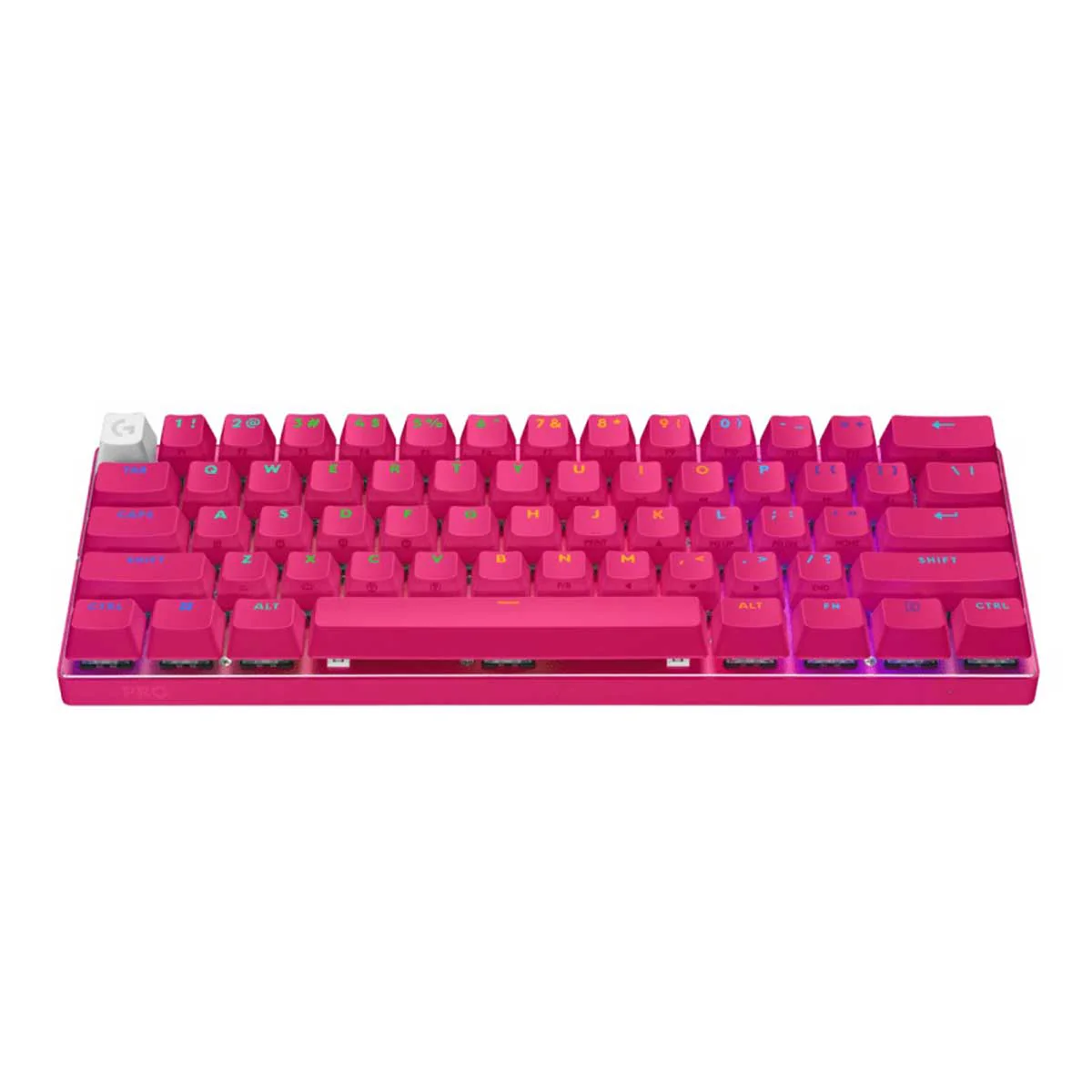 Logitech Pro X 60 Lightspeed Wireless Gaming Keyboard (GX Optical Tactile) (Black, White, Magenta) - Image 20