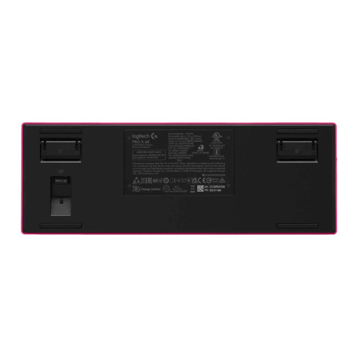 Logitech Pro X 60 Lightspeed Wireless Gaming Keyboard (GX Optical Tactile) (Black, White, Magenta) - Image 22