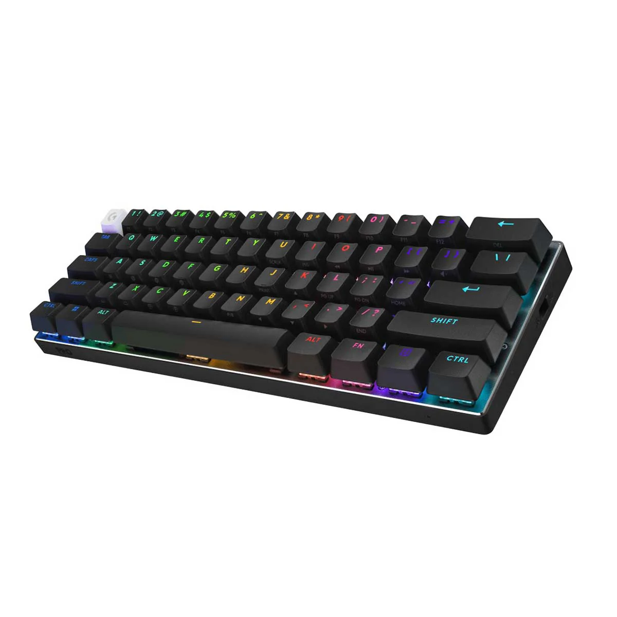 Logitech Pro X 60 Lightspeed Wireless Gaming Keyboard (GX Optical Tactile) (Black, White, Magenta) - Image 4