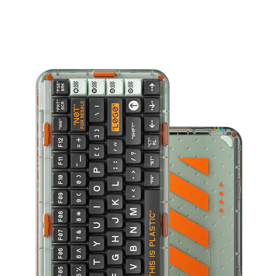 MelGeek MOJO84 Plastic Advance See-Through Custom Programmable Mechanical Keyboard (Kailh Box Brown) - Image 2