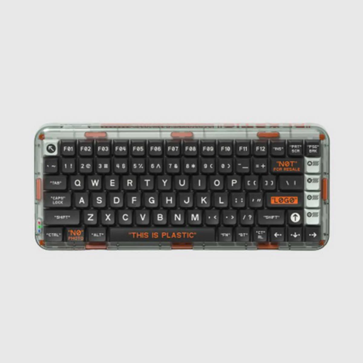 MelGeek MOJO84 Plastic Advance See-Through Custom Programmable Mechanical Keyboard (Kailh Box Brown) - Image 3