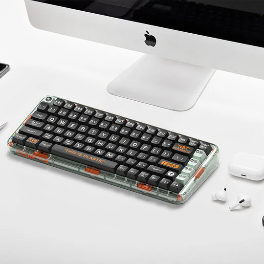 MelGeek MOJO84 Plastic Advance See-Through Custom Programmable Mechanical Keyboard (Kailh Box Brown) - Image 5