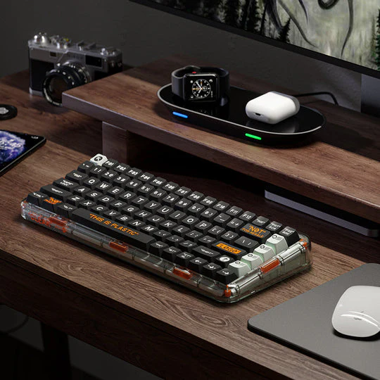 MelGeek MOJO84 Plastic Advance See-Through Custom Programmable Mechanical Keyboard (Kailh Box Brown) - Image 6