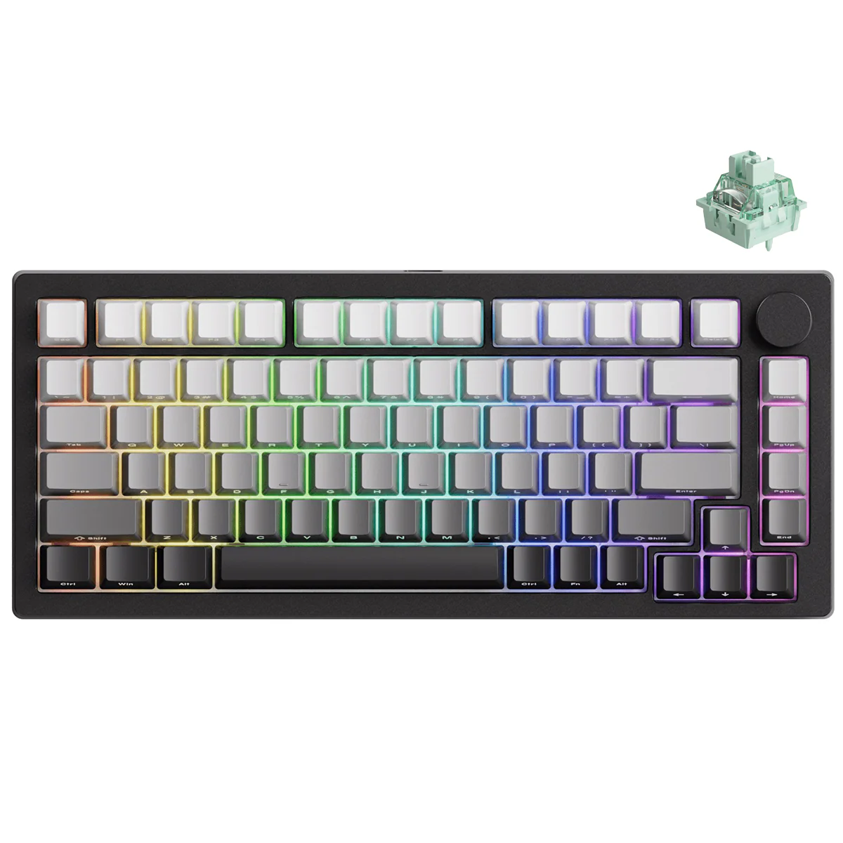 MonsGeek M1 V5 HE-SP Aluminum Case Multi-Mode RGB Hot-Swappable Mechanical Keyboard (Dark Night) (Akko Glare Magnetic Switch) - Image 2