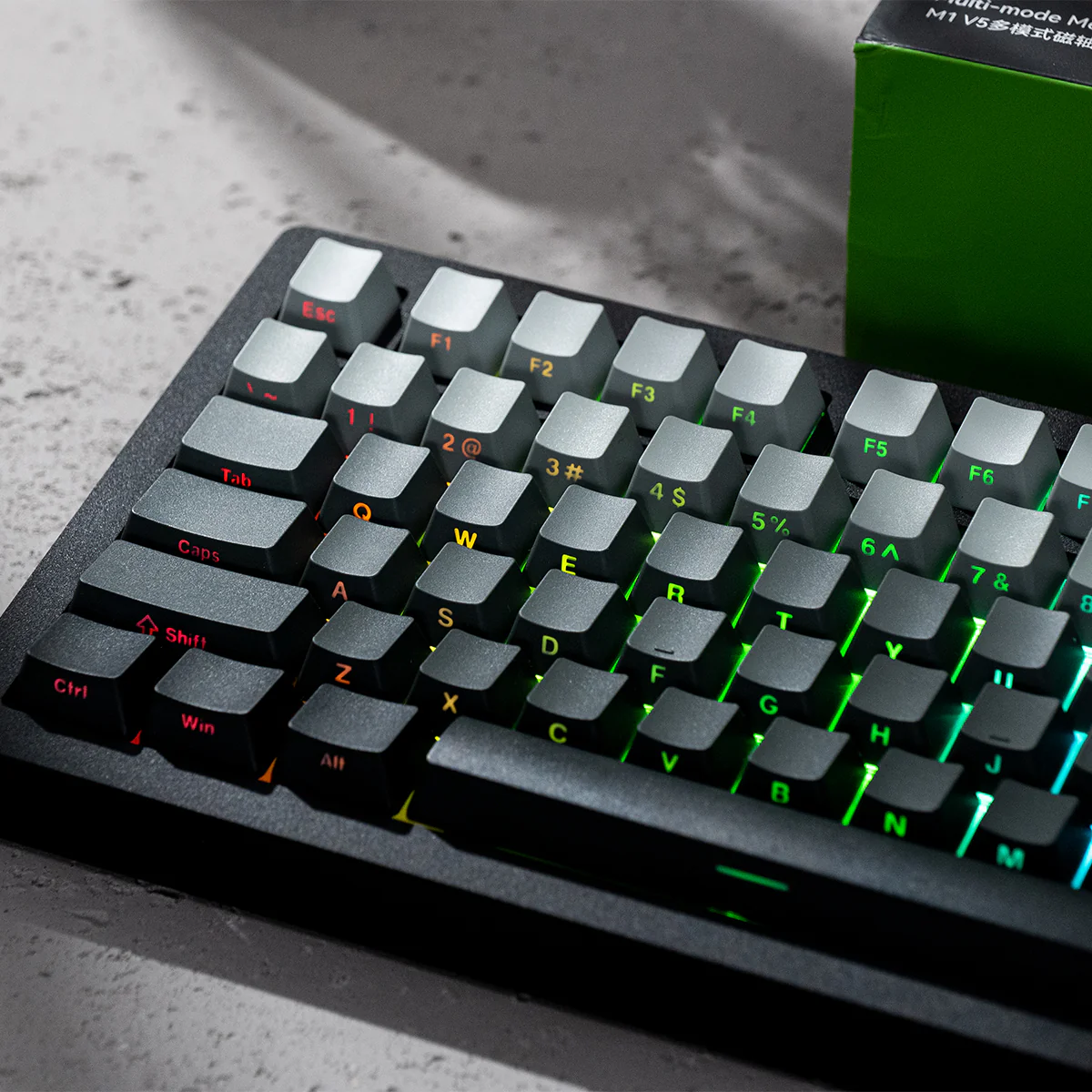 MonsGeek M1 V5 HE-SP Aluminum Case Multi-Mode RGB Hot-Swappable Mechanical Keyboard (Dark Night) (Akko Glare Magnetic Switch) - Image 4