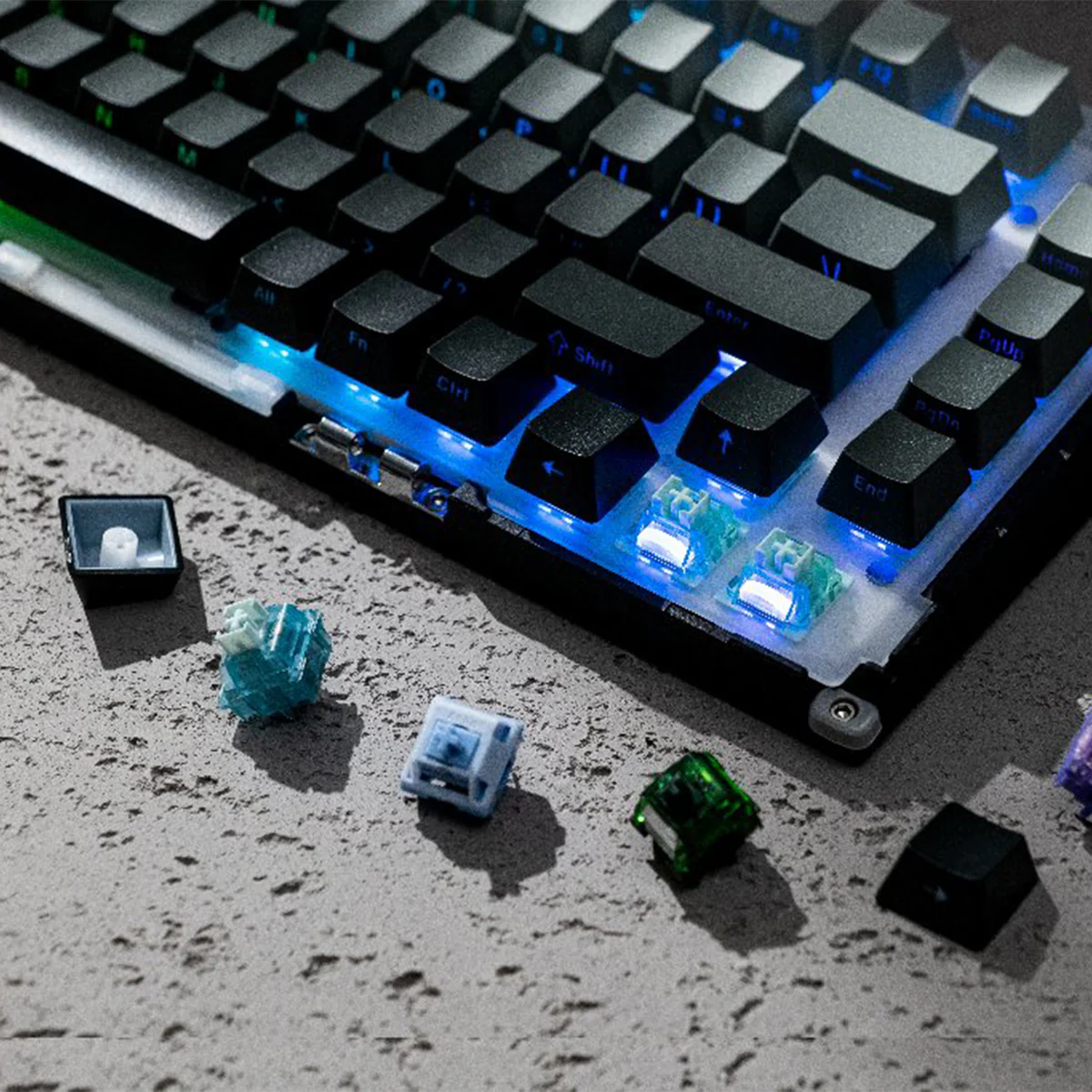 MonsGeek M1 V5 HE-SP Aluminum Case Multi-Mode RGB Hot-Swappable Mechanical Keyboard (Dark Night) (Akko Glare Magnetic Switch) - Image 6